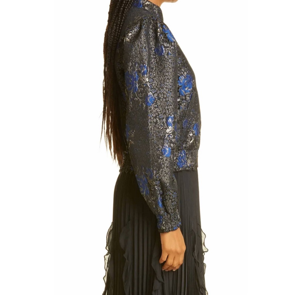 Haute Hippie Ruth Metallic Brocade Bomber - Picture 4 of 11